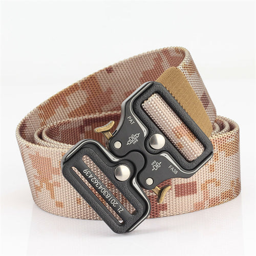 Military Outdoor Training Tactical Belt for Men