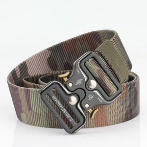 Military Outdoor Training Tactical Belt for Men