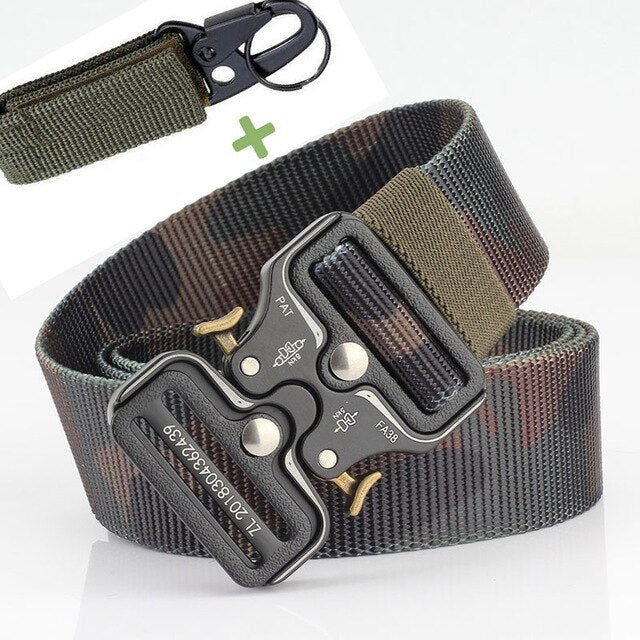 Military Outdoor Training Tactical Belt for Men