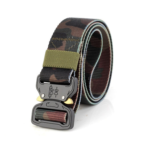 Military Outdoor Training Tactical Belt for Men
