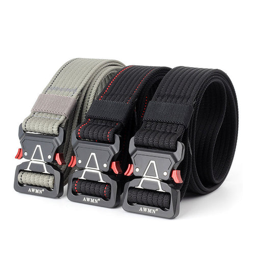 Military Outdoor Training Tactical Belt for Men