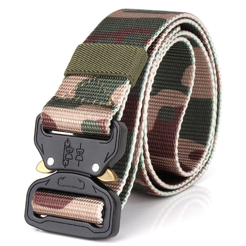 Military Outdoor Training Tactical Belt for Men